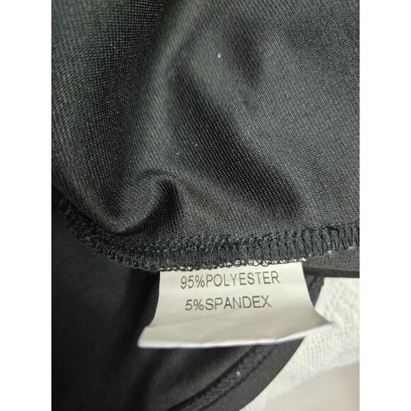 Black & White Striped Fit & Flare Dress With 3/4 Sleeves Size Small Polyester & - Picture 4 of 4